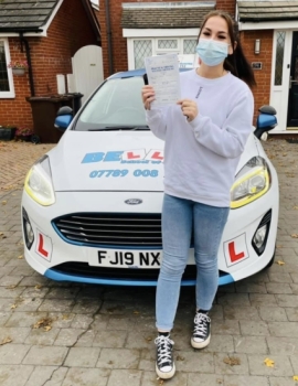 Another FANTASTIC PASS for instructor Natasha with only FOUR faults