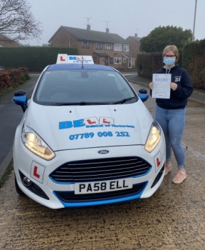 Another FIRST TIME PASS for instructor Michelle with only THREE faults