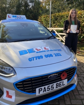Another GREAT FIRST TIME PASS for Instructor Michelle with only<br />
ONE fault