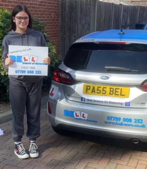 Another GREAT FIRST TIME PASS for instructor Michelle with only ONE fault