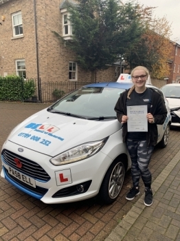 Excellent FIRST TIME pass for Instructor MICHELLE with TWO faults....