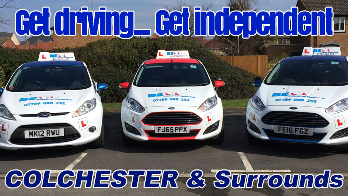 get driving lessons Colchester with Bell School of Motoring