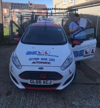 Another FIRST TIME PASS for instructor Steve with only FIVE faults in our AUTOMATIC car