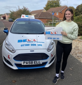 Another GREAT PASS for instructor Michelle with only FOUR faults