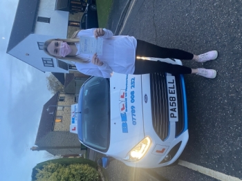 Another FANTASTIC FIRST TIME PASS for instructor Michelle with only THREE faults