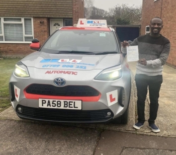 Another GREAT FIRST TIME PASS for instructor Steve with only FOUR faults