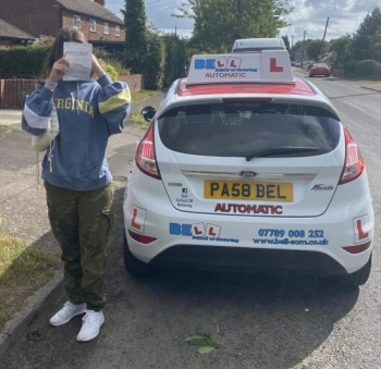 Another GREAT FIRST TIME PASS for instructor Steve in our AUTOMATIC car