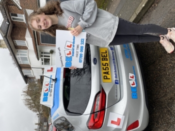 Another GREAT FIRST TIME PASS for instructor Michelle with only TWO faults