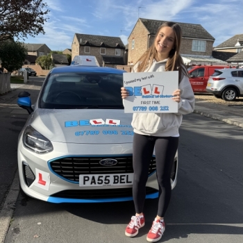 Another GREAT FIRST TIME PASS for instructor Michelle with only ONE fault
