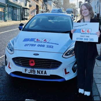 Another GREAT FIRST TIME PASS for instructor Natasha with only ONE fault
