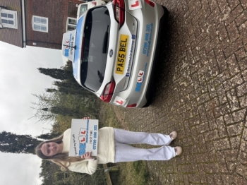 Another GREAT FIRST TIME PASS for instructor Michelle with only FIVE faults