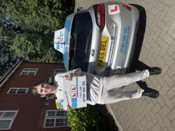 Another GREAT FIRST TIME PASS in our AUTOMATIC car for instructor Steve