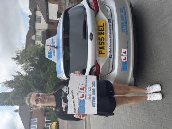 Another GREAT FIRST TIME PASS for instructor Michelle with only THREE faults
