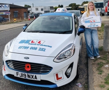 Another GREAT FIRST TIME PASS for instructor Natasha with only ONE fault